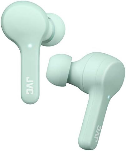 JVC Gumy True Wireless Earbuds – Bluetooth 5.0, IPX4 Water-Resistant with 15-Hour Battery Life – Comfortable Fit for Active Lifestyles, Sleek Design for Everyday Use – Premium Sound Quality and Touch Control Features for Seamless Listening Experience