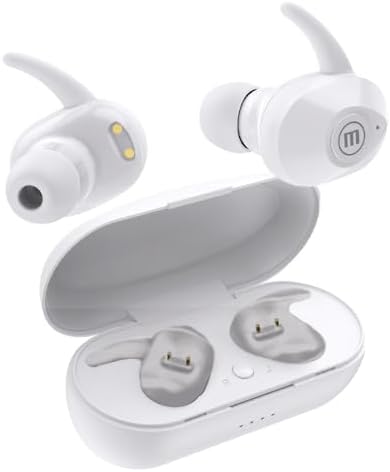 Maxell Jelleez True Wireless Earbuds in White – Superior Sound Clarity with Fast Bluetooth 5.0 Connectivity for Seamless Audio Enjoyment, Ideal for Hands-Free Calls and All-Day Comfort