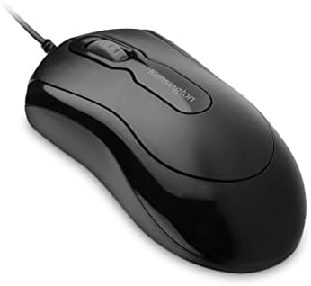 Kensington Mouse-in-a-Box Wired USB Mouse – Reliable Black Optical Mouse for Windows & mac OS | Ergonomic Design for Comfort & Productivity | 800 DPI Precision Tracking | Plug-and-Play Convenience for Effortless Setup