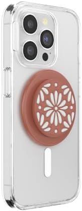 Mag Safe-Compatible Pop Socket Phone Grip – Enhanced Magnetic Grip & Stand with Wireless Charging, 40% Stronger Hold in Enamel Hammered Copper Tone – Universal Adapter Ring for Non-Mag Safe Devices, Secure One-Handed Use & Versatile Kickstand Functionality – Perfect for Android, Samsung, Google Pixel & Legacy i Phone Models