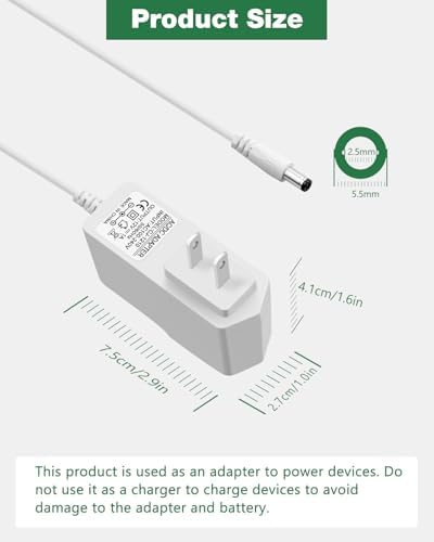 Universal 12 V 1 A DC Power Adapter for LED Strips & CCTV – Reliable 100-240 V AC to DC Converter with 5.5 mm x 2.5 mm Connector for Seamless Integration – Optimal Power Solution for Home Security and Lighting Applications