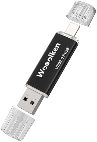 Wooolken 32 GB USB C Flash Drive 2 Pack – Versatile Dual USB 3.0 OTG Memory Stick for i Phone 16/15, Android Devices & Computers – High-Speed Data Transfer, Compact & Durable for On-the-Go Storage Solutions