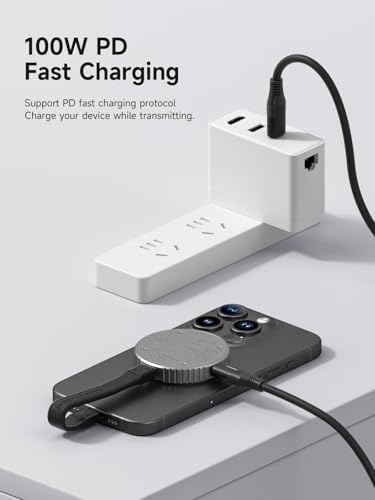 Revolutionize Your Storage with Hagibis Magnetic M.2 2230 NVMe SSD Enclosure – Ultimate USB-C 3.2 Gen2 Adapter for i Phone 16, 15 Pro Max, Mac Book, i Pad Pro & Android Devices | Lightning-Fast 10 Gbps Data Transfer, Durable Aluminum Design & Portable Convenience for On-the-Go Users