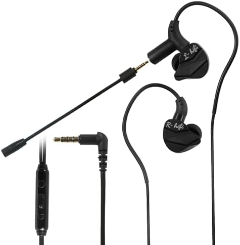 Elevate Your Gaming Experience with Game Buds Pro Wired Earbuds – Ergonomically Crafted for Mobile Gamers, Featuring Detachable Microphone, Advanced Noise-Cancellation, and Universal Compatibility for Seamless Play (Black)