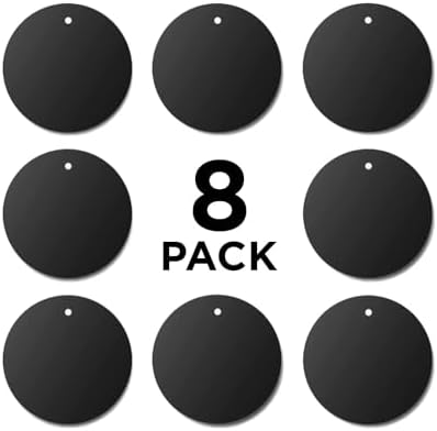 HIKER Premium Magnetic Mount Metal Plates – 8 Rectangular Durable Attachments for Ultimate Phone Stability and Universal Compatibility – Perfect for Hands-Free Navigation and Secure Mobile Support Solutions