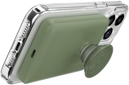 Mag Safe-Compatible Pop Sockets Power Pack: 5000 m Ah Portable Phone Charger for i Phone 12/13/14/15/16 Pro/Pro Max/Plus – Effortless Magnetic Wireless Power Bank in Sleek White for Fast Charging on the Go