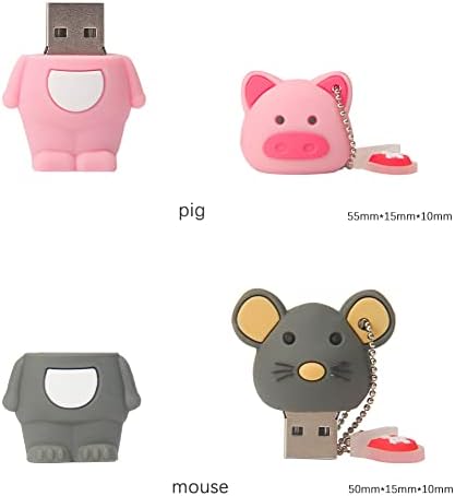 LEIZHAN 16 GB Fruit-Shaped USB Flash Drive Set – Adorable Pineapple, Carrot, Banana, and Strawberry Designs for Fun Data Storage – Perfect Gift for Students and Professionals – 64 GB Total Capacity with Enhanced USB 2.0 Compatibility – Lightweight and Durable Memory Sticks for Easy File Transfer and Backup