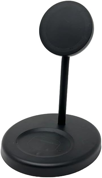 Dual Charging Stand for i Phone 12/13 Series & Air Pods – 15 W Mag Safe Wireless Fast Charger with Sleek Design, Built-In Safety Features, and Ultimate Portability for Effortless Power Management