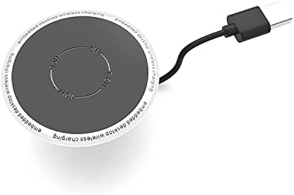 Advanced Embedded Wireless Charging Station – Ultra-Fast Qi-Compatible Charger for i Phone 15, 12, XS & More | Sleek 5 W to 15 W Performance with Enhanced Safety Technology | Ideal Modern Solution for Home and Office Charging Efficiency