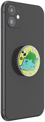 Mag Safe-Compatible Pop Socket Phone Grip Featuring Sleepy Bulbasaur – Secure Hands-Free Kickstand with Wireless Charging Support – Ideal Pokémon Accessory for Enhanced Device Handling and Viewing Experience
