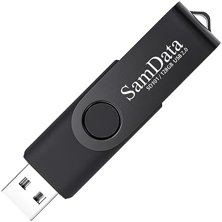 Maximize Your Storage with 128 GB USB Flash Drives 2 Pack – High-Speed Thumb Drives with LED Indicator for Effortless Data Backup and Transfer (Black) Ideal for Windows and Mac Compatibility