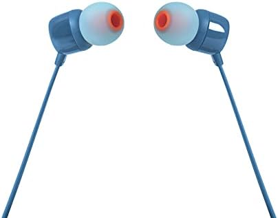 JBL TUNE 110 In-Ear Headphones – Pure Bass Sound with Tangle-Free Design and One-Button Control – Perfect for Music Lovers on the Go – Lightweight Comfort for Daily Use and Extended Listening Sessions – Compatible with Multiple Devices – Ideal for Commutes, Workouts, and Relaxation