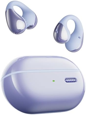 Elevate Your Active Lifestyle with Sound PEATS Pearl Clip Pro Open Ear Wireless Earbuds – Advanced Bluetooth 5.4 Technology, IPX5 Waterproof Rating, All-Day 24-Hour Playtime, and Integrated Microphone for Effortless Communication – Ideal for Fitness Enthusiasts, Runners, and Cyclists Who Value Safety and Superior Sound Quality