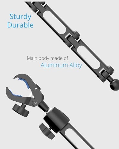 Revolutionary Aluminum Alloy Rear View Mirror Phone Holder – Multi-Angle Adjustable and Rotatable Mount for 4-7 Inch Smartphones – Ultimate Driving Safety and Seamless Connectivity for i Phone and Android Users – Effortless Installation and Modern Design