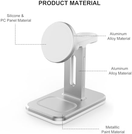 15 W 3-in-1 Wireless Charging Station for Apple Devices – Fast Charging Dock for i Phone 16/15/14/13 Pro Max, Apple Watch 9/8/7/6/5, and Air Pods Pro 3/2 – Sleek Multi-Device Charger with Enhanced Speed and Safety Features