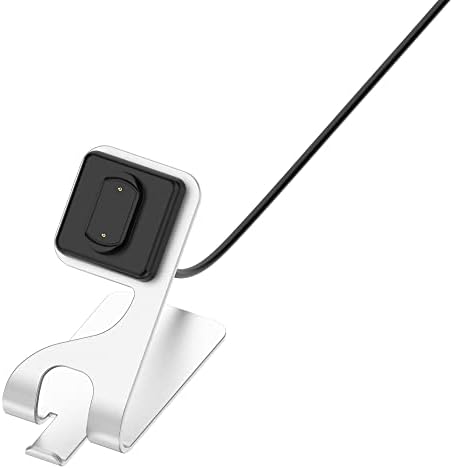 Chofit Premium Charger Dock for Amazfit Smartwatches – Fast USB Charging Station with 4.9 ft Cord for GTR4, GTR4 Pro, GTS4, GTS3, GTR 3, and T-Rex 2 – Stylish Silver Finish for Home & Office Use – Reliable & Durable Smartwatch Accessory