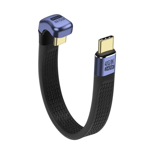 Revolutionize Your Connectivity with the Sin Loon 40 Gbps USB4 Type C Extension Cable – Experience Lightning-Fast 40 Gbps Data Transfers and 240 W Power Delivery – Innovative U-Shaped Flat Design for Effortless Storage and Tangle-Free Use – Superior Durability and Flexibility for Laptops and Mobile Devices – Unlock High-Speed Performance and Elevate Your Productivity Today