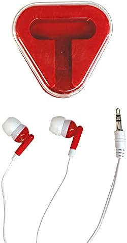 Vibrant GEDDES Raymond Earphones – Pack of 12 Colored In-Ear Headphones with Triangular Case for Enhanced Portability and Compatibility – Ideal for Kids, School Supplies, and Group Activities