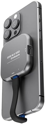 Magnetic M.2 2230 NVMe Enclosure for i Phone 15/16 Pro Max – Lightning-Fast USB-C 3.2 Gen2 Adapter with 100 W PD Charging, Sleek Aluminum External SSD Case for Android & Mac Book – Ultimate Storage Solution with Enhanced Compatibility and Speed Magnetic M.2 2230 NVMe Enclosure for i Phone 15/16 Pro Max – Lightning-Fast USB-C 3.2 Gen2 Adapter with 100 W PD Charging, Sleek Aluminum External SSD Case for Android & Mac Book – Ultimate Storage Solution with Enhanced Compatibility and Speed