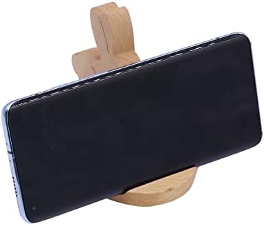 Whimsical Dog-Themed Wooden Phone Stand – Charming Desk Accessory for Mobile Devices, Perfect Gift for Pet Enthusiasts, Stylish and Functional Home Office Decor with Stable Anti-Slip Base for Enhanced Productivity and Optimal Viewing Experience