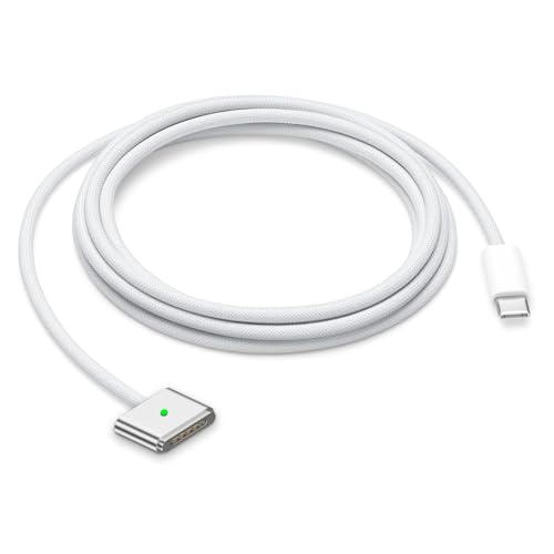 USB-C to Magnetic 3 Cable, Compatible with Mac Book Pro/Air (2021 to 2025) (M1,M2,M3,M4 & 14-16 inch) – Nylon Braided 6.6 Ft – Enhanced Compatibility and Speed