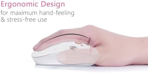 Ultra-Quiet Wireless Mouse with Nano Receiver – Perfect for PC, Laptop & Mac Book | Portable Optical Mice for Effortless Navigation | Ergonomic Design for Comfort & Productivity | Ideal for Mobile Professionals & Students