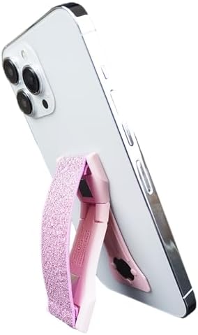 Premium LOVEHANDLE PRO Silicone Phone Grip – Versatile Magnetic Mount & Kickstand for Smartphones/Tablets – Bubblegum Pink Glow – Effortless One-Handed Control & Enhanced Device Compatibility – Waterproof & Easy-to-Clean Design for Stylish Protection and Functionality – Ideal for Selfies, Texting, and Streaming – Innovative 360° Kickstand for Vertical/Horizontal Use – Durable Silicone Strap with Strong Internal Magnets – Perfect for Everyday Use – Family-Owned Quality from Texas