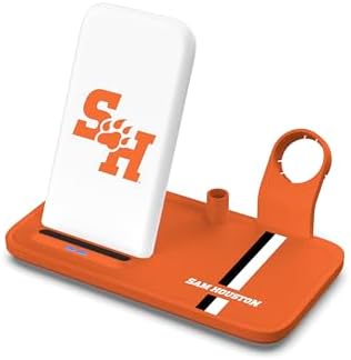 SOAR NCAA 4-in-1 Wireless Charging Docking Station: Rapid Charge Solution for i Phone, Apple Watch, Air Pods & Apple Pencil – Official NCAA Design for Ultimate Fan Experience and Device Compatibility