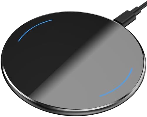 TOZO 2025 Advanced 15 W Max Fast Wireless Charging Pad – Universal Compatibility for i Phone 16/16 Plus/16 Pro Max and Samsung Galaxy S24/S23/S22 – Enhanced Charging Efficiency with Type-C Port – Sleep-Friendly LED Indicator – Upgraded Anti-Slip Design for Secure Charging