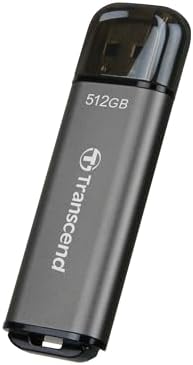 Transcend 512 GB JF920 USB Flash Drive – Ultra-Fast 420 MB/s Transfer Speeds, Durable Aluminum Design for Car Audio, Smart TVs & Gaming Consoles, High-Performance Data Storage Solution – Gray TS512 GJF920 – Your Perfect Companion for Seamless File Management and Safe Sentry Mode Backup