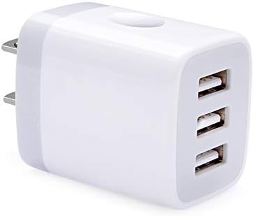Rapid Charge Cube: High-Performance USB Wall Adapter (3.1 A) for i Phone & Samsung Devices – Compact Multi-Port Charger with Enhanced Safety Features for On-the-Go Convenience and Universal Compatibility