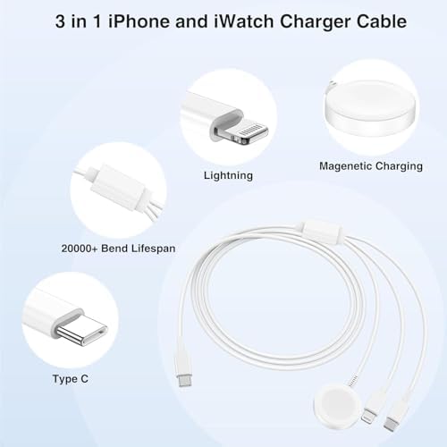 Ultra-Long 10 FT i Phone Fast Charger Cable – Type C to Lightning USB-C Cord for i Phone 16 Pro Max, 15 Series, i Pad & Mac Book Pro – Rapid Charging & Enhanced Durability for Seamless Connectivity