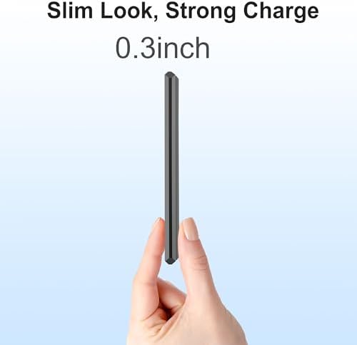 Ultra-Slim 5000 m Ah Magnetic Wireless Charger – Fast 15 W & 20 W PD Power Bank for i Phone 16/15/14/13 Pro Models – Sleek Travel-Friendly Design with Durable Metal Finish and LED Status Display for On-the-Go Charging Solutions