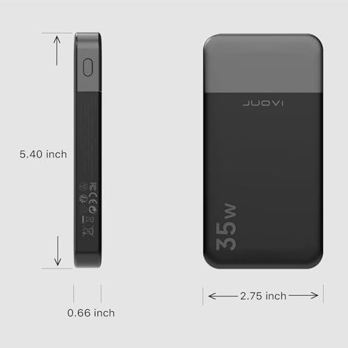 Compact 10000 m Ah Fast Charging Power Bank – 35 W Portable Charger with PD 3.0 & QC 4.0 – Lightweight Type-C & USB-A Compatible Battery Pack for i Phone, Samsung, i Pad – Ultimate Solution for On-the-Go Charging Efficiency