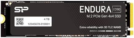 Elevate Your Computing Experience with Silicon Power 500 GB UD90 NVMe 4.0 Gen4 PCIe M.2 SSD – Lightning-Fast Read/Write Speeds of 5,000/2,700 MB/s for Gamers and Creators – Compact, Reliable Storage Solution with Superior Compatibility for All Devices