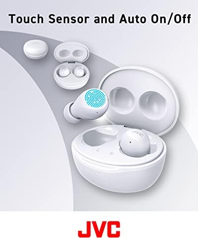 JVC Gumy Mini True Wireless Earbuds – Ultra-Light Bluetooth Headphones with Neodymium Drivers, 23-Hour Battery for Uninterrupted Music, IPX4 Water-Resistant Design Perfect for Active Lifestyles, Effortless Device Pairing for On-the-Go Listening