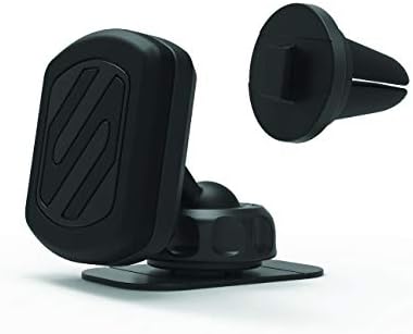 Scosche MAG12 V-XCES0 Universal Magnetic Car Phone Holder with USB Charger – Effortless Hands-Free Mounting for i Phone, i Pad, and All Smartphones – Durable Cigarette Lighter Design for Safe Navigation and Charging on the Go