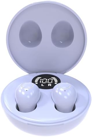 Invisible Mini Bluetooth Earbuds for Small Ear Canals – Ultimate Comfort with Noise Isolation for Work and Sleep – Lightweight Design, Fast Pairing & Superior Audio Quality for Discreet Listening Anywhere
