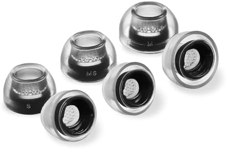 Advanced Silicone Ear Tips for Galaxy Buds 3 Pro – AZLA Sedna Earfit Crystal (Clear Pearl, SMAPP-Certified) – Superior Comfort & Acoustic Isolation – 3 Sizes (Small, Medium, Large) – Essential Samsung Galaxy Buds Pro 3 Accessories – Transform Your Audio Experience with Premium Noise-Cancelling Earbud Tips – Ideal for Extended Wear and Active Lifestyles