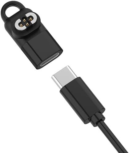 E ECSEM 2-Pack USB C Magnetic Charger Adapter for SHOKZ OpenSwim Pro S710 Headphones, Type C Cable Charging Converter for Shokz OpenSwim Pro S710 Open-Ear Bone Conduction Headphones – Enhanced Compatibility and Speed