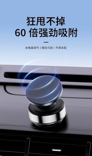 Boxgear 15W for MagSafe Wireless Charger Car Mount, 360° Adjustable N52 Magnetic Suction Phone Mount, Vacuum Phone Holder for Car Screen/Windshield/Smooth Surface, Compatible with iPhone (Style 2) – Enhanced Compatibility and Speed