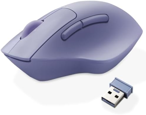 Elevate Your Productivity with the ELECOM Wireless Ergonomic Mouse – Silent Click, 2000 DPI Precision, 20-Month Battery Life, and Stylish White Design for PCs, Macs, and Laptops – Perfect for Home or Office Use
