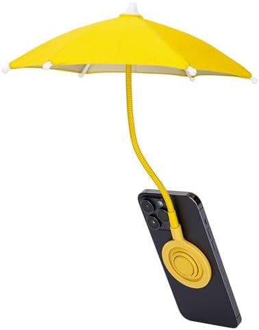 Magnetic Cell Phone Umbrella for Sun,Universal Cute Phone Sunshade Shield Cover with 360°Adjustable & Rotatable Phone Ring,Outdoor Anti-reflective Phone Sun Visor for Magsafe Cell Phone/Android/Kindle – Enhanced Compatibility and Speed