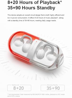 Moondrop Pill Open Ear Headphones: Premium Wireless IPX4 Ear Clip Earbuds for Gamers and Active Lifestyles | Ultimate Comfort with Enhanced Connectivity, Immersive Sound, and Ambient Awareness in Sleek Black Design