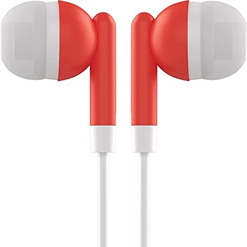 Maeline 100-Pack Bulk Earbuds with 3.5 mm Connector – Multi-Color Stereo Earphones for Schools, Events, and Promotions – Superior Sound Quality and Comfort for Everyday Use