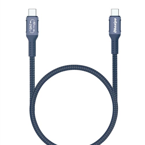 USB 4 Thunderbolt 4 Cable – 5 FT, High-Speed 40 Gbps Data Transfer, 240 W Power Delivery, 8 K Video Output Support for Ultimate Performance, Compatible with USB-C and Thunderbolt Devices – Ideal for Laptops, Monitors, and Docking Stations