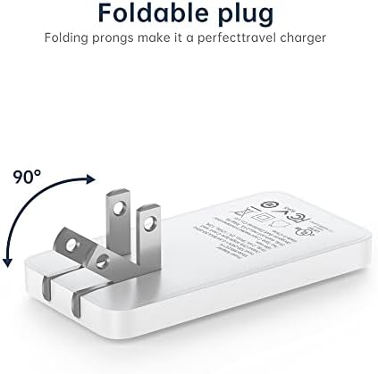 BUDI 33 W Ultra-Slim Travel Wall Charger – Dual USB Fast Charging Adapter for Mac Book, i Pad, i Phone, Samsung Galaxy & More – Compact Design with Advanced Safety Features for Effortless Device Charging