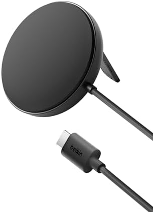 Belkin Boost Charge Pro 15 W Magnetic Wireless Charging Pad with Pop-Up Stand – Qi2-Certified Fast Charger for i Phone 16 Series, Samsung Galaxy S25, and Air Pods – Includes 20 W Power Supply – Eco-Friendly Design with 75% Recycled Materials – Optimal Charging Solution for Home and On-the-Go
