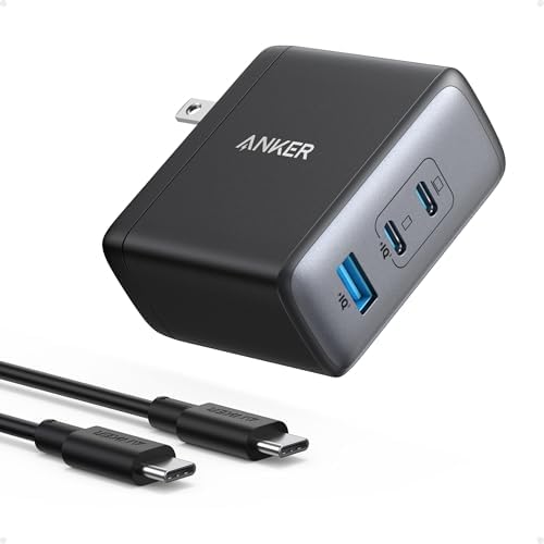 Anker Nano 100 W Ga N II USB-C Charger – Compact 3-Port Fast Charging Solution for Mac Book Pro, i Pad Pro, i Phone 16, Galaxy S23 & More – Award-Winning Fast Power with 5 ft Durable Cable – Simultaneous Device Charging, Enhanced Compatibility & Superior Efficiency