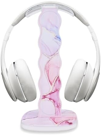 CamyCosy Headphone Holder for Desk, Gaming Headset & Earphone Stand with Tulip Flowers Pattern – Enhanced Compatibility and Speed